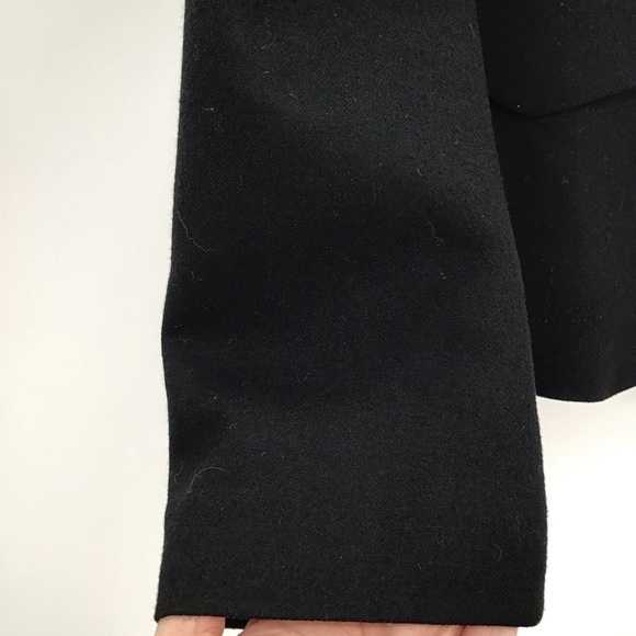 Banana Republic Wool Stand Collar Military Style Jacket Career Black Size S - Picture 6 of 10